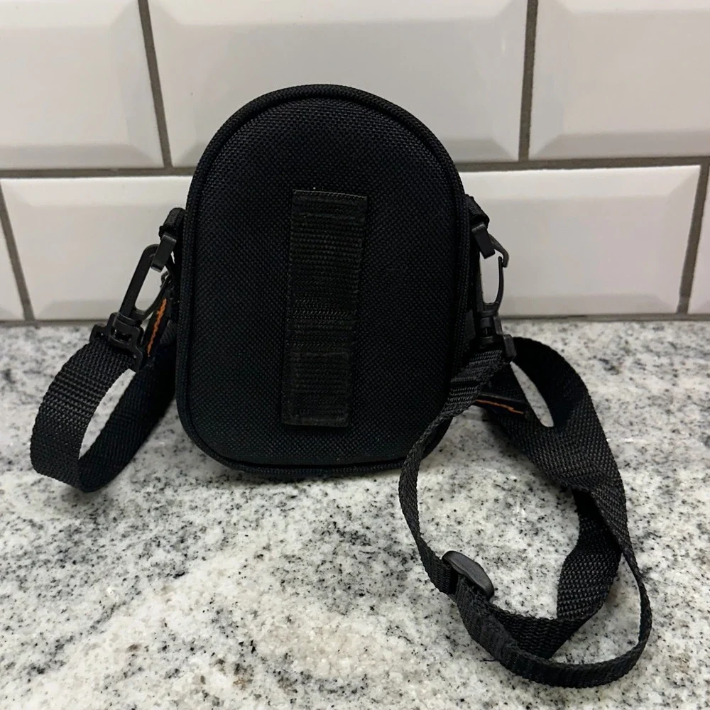 Samsonite Small Black‎ Nylon Camera Bag Utility Pouch Crossbody Belt Loop Bag